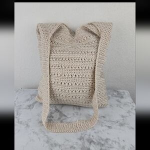 The SAK  Cream Crochet Tote Bag